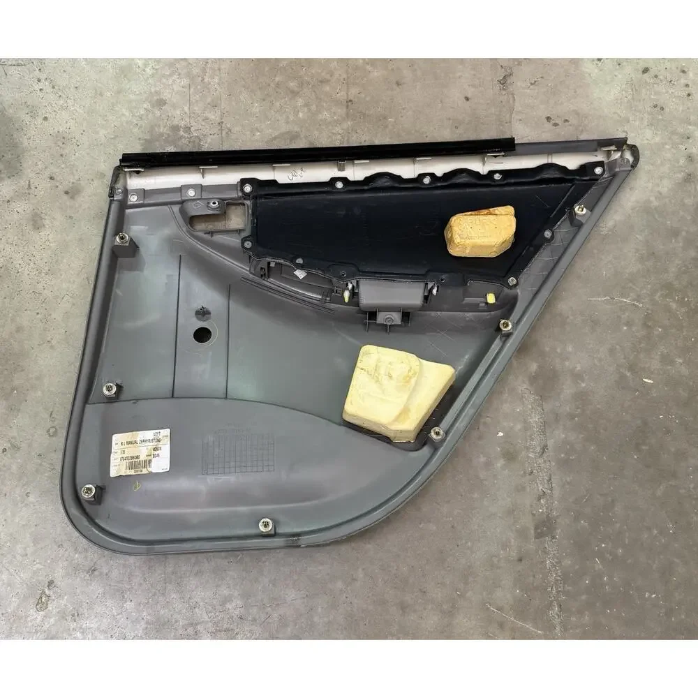 2003-2008 Toyota Corolla Left Rear Door Trim Panel OEM Manual Gray LH